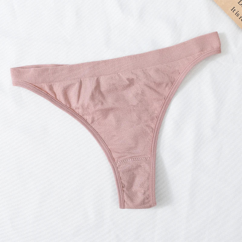 CowLost | product_id-3pcs-womens-brazilian-low-rise-ribbed-stretch-g-string-panties-m-xl-soft-comfort |10