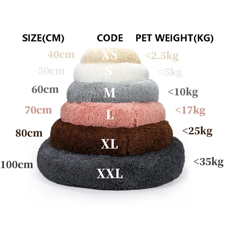 CowLost | product_id-super-soft-round-pet-bed-kennel-warm-plush-sleeping-bag-for-dogs-cats-46-50-60cm |12