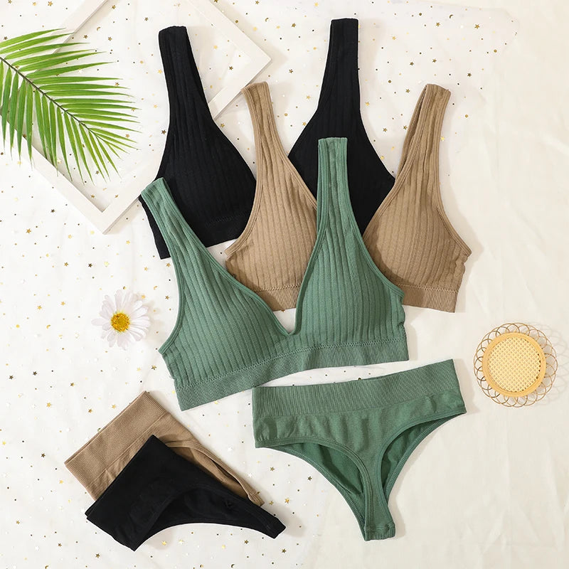 CowLost | product_id-seamless-women-s-push-up-bra-high-waist-thong-lingerie-set |2