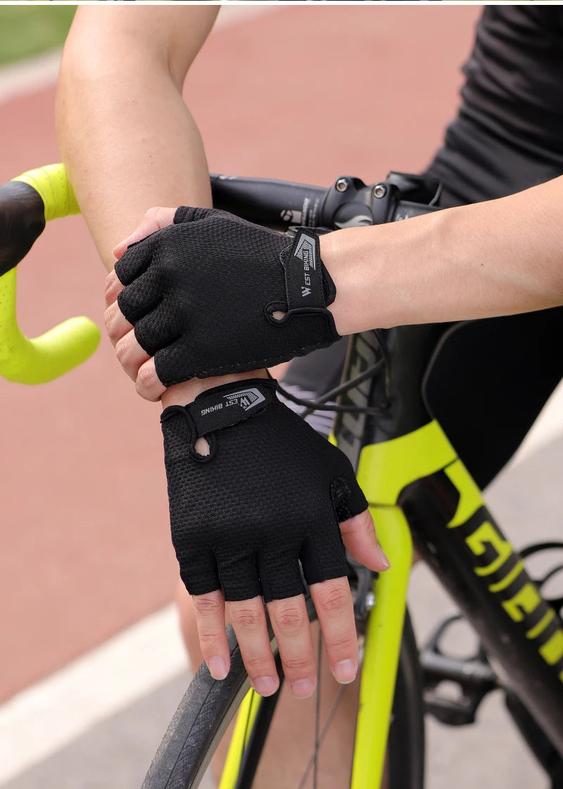 CowLost | west-biking-bicycle-gloves-breathable-half-full-finger-anti-slip-cycling-mittens-men-women-sports-shock-pad-mtb-road-bike-gloves |35