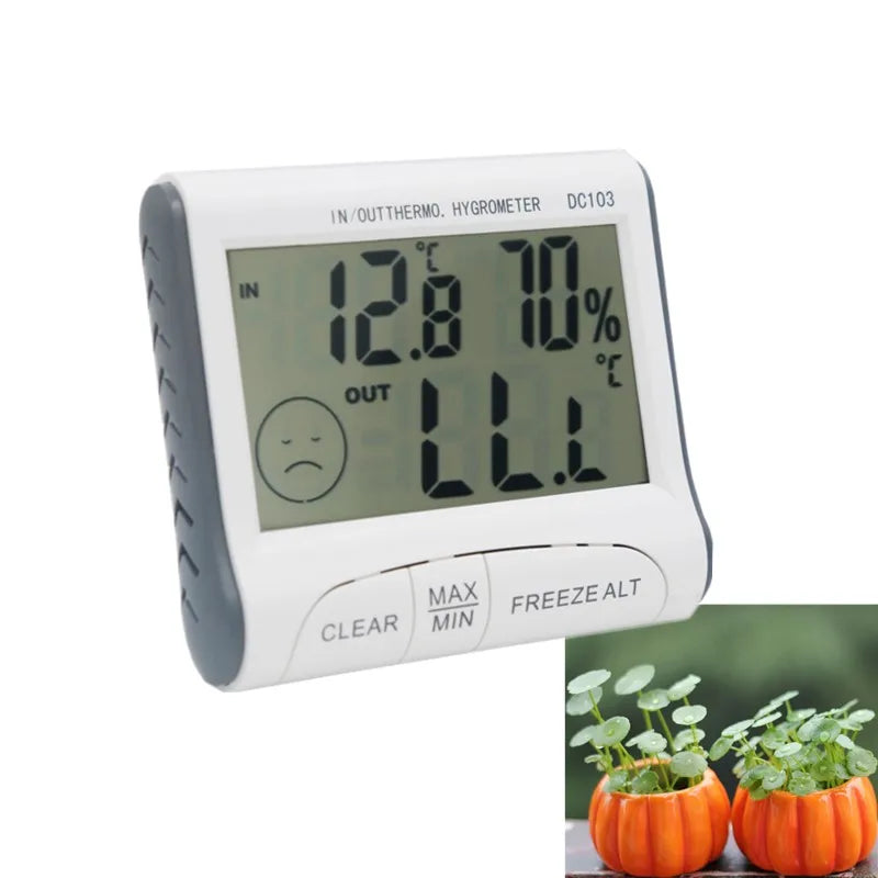 DC103 Digital Temperature Humidity Meter LCD Thermometer Hygrometer with Sensor