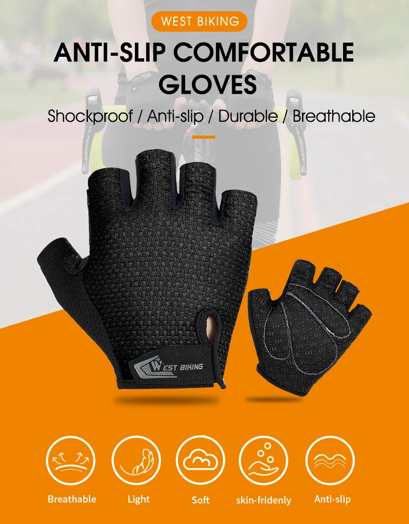 CowLost | west-biking-bicycle-gloves-breathable-half-full-finger-anti-slip-cycling-mittens-men-women-sports-shock-pad-mtb-road-bike-gloves |19