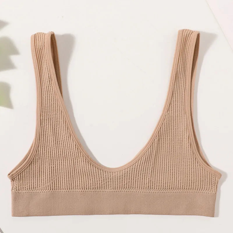 CowLost | product_id-women-s-wire-free-push-up-ribbed-u-neck-bralette-crop-top-m-xl |17