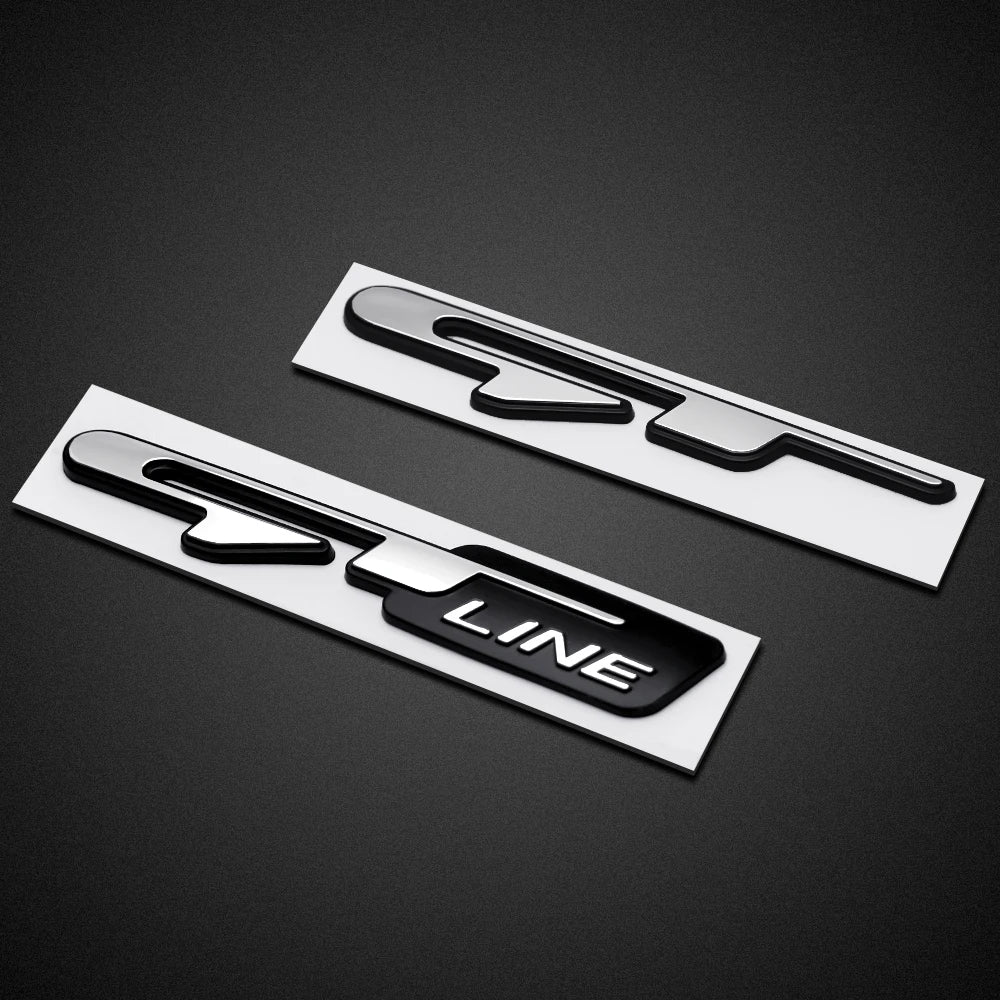 CowLost | 3d-car-gt-line-design-fender-rear-trunk-body-emblem-badge-sticker-for-peugeot-for-kia-k9-forte-ceed-cerato-rio-k3-k5-accessories |6