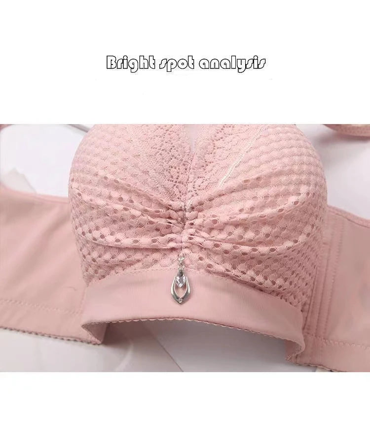 CowLost | product_id-sexy-lace-seamless-wire-free-push-up-bra-with-gather-support-anti-sagging-thin-molded-cups-large-size |14