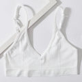 CowLost | product_id-seamless-ribbed-v-neck-wireless-tube-top-bralette-with-adjustable-straps-m-l |15