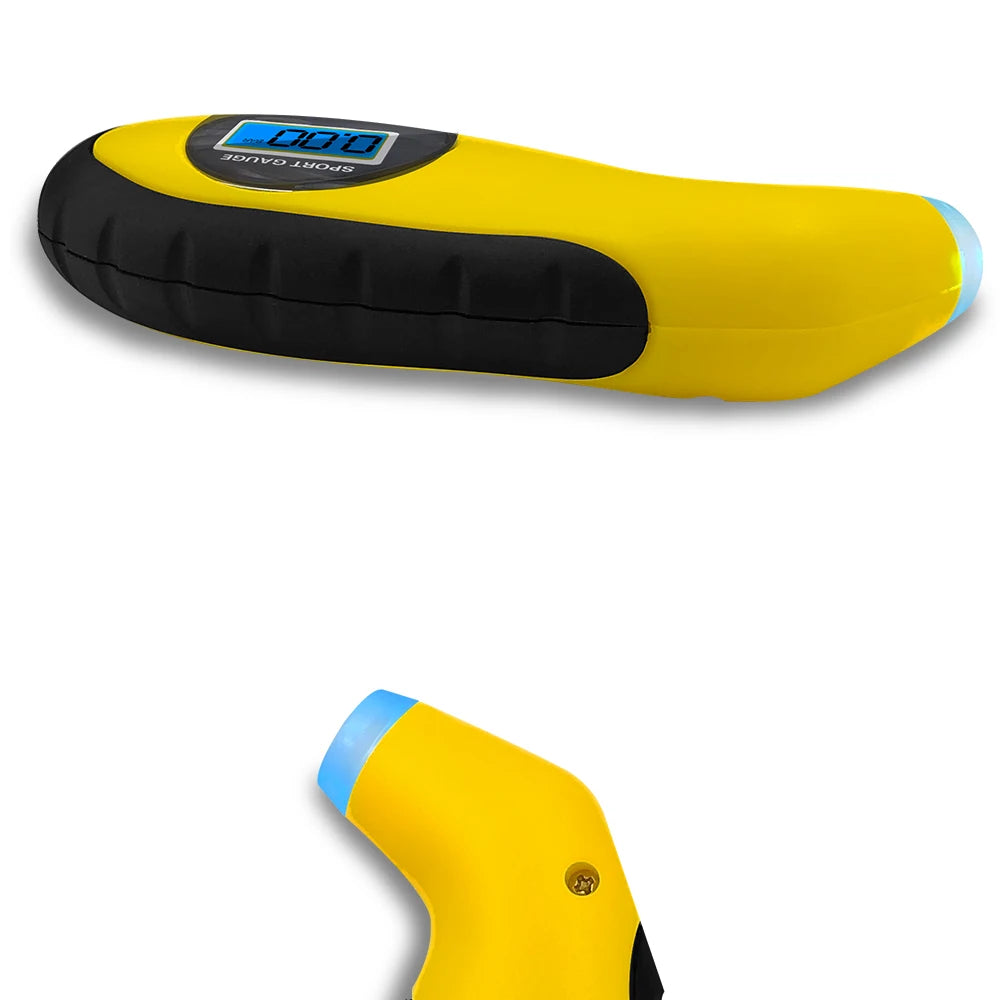 Digital Car Tire Pressure Gauge LCD Manometer Tester Tool with Security Alarm for Motorcycle
