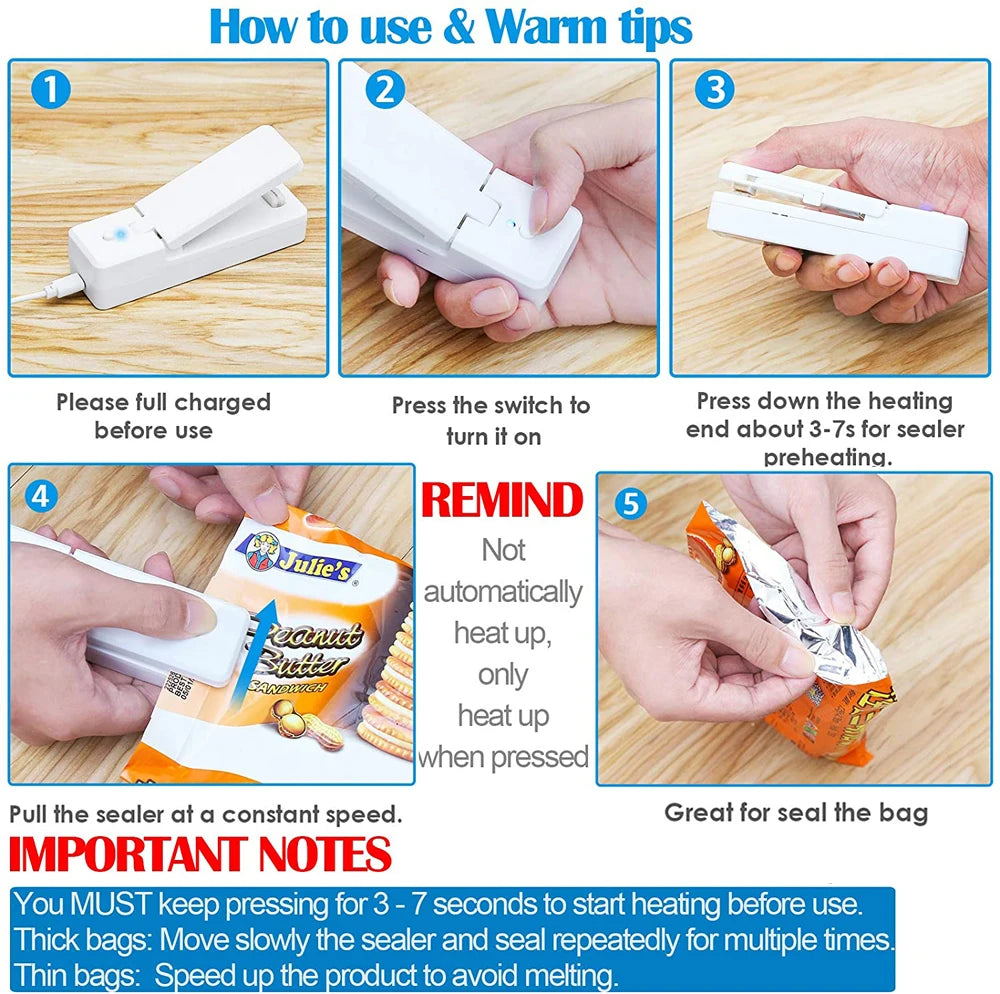 CowLost | mini-bag-sealer-2-in-1-portable-heat-sealers-rechargeable-handheld-vacuum |16