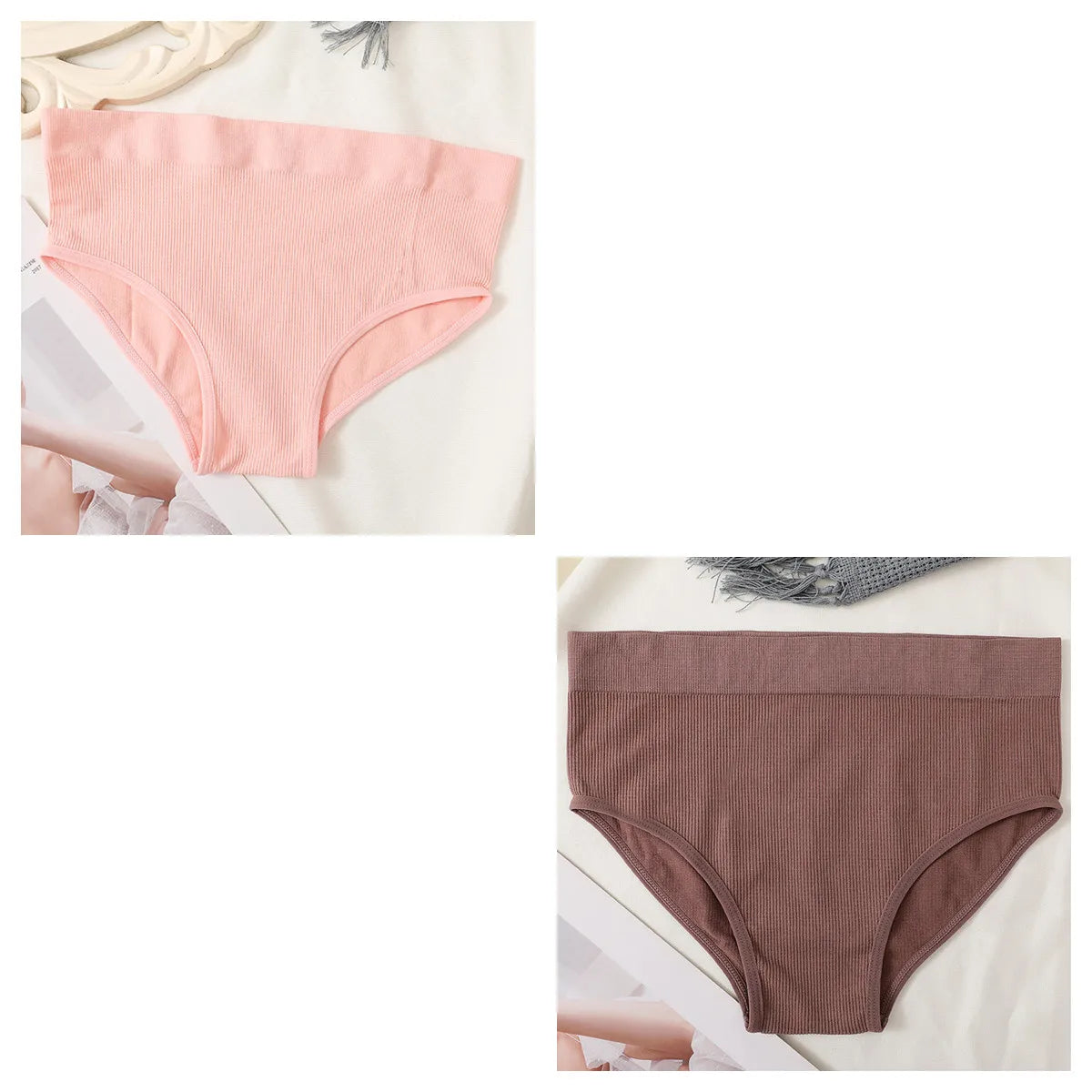 CowLost | product_id-2pcs-womens-high-waist-seamless-tummy-control-briefs-set |31
