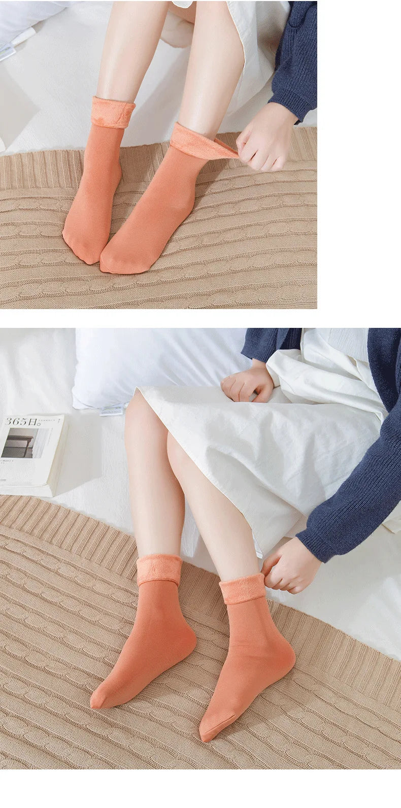 CowLost | sporting-goods-1-pair-womens-thick-winter-elastic-socks-solid-color |7
