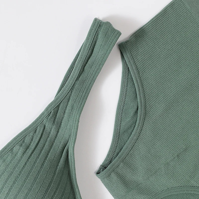 CowLost | product_id-womens-seamless-wirefree-v-neck-bra-high-waist-panties-set |4