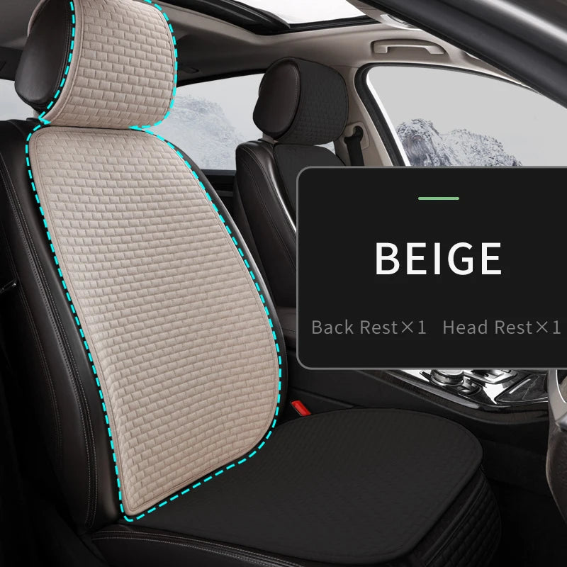 CowLost | car-seat-covers-full-set-flax-linen-car-cushion-protector-front-rear |43