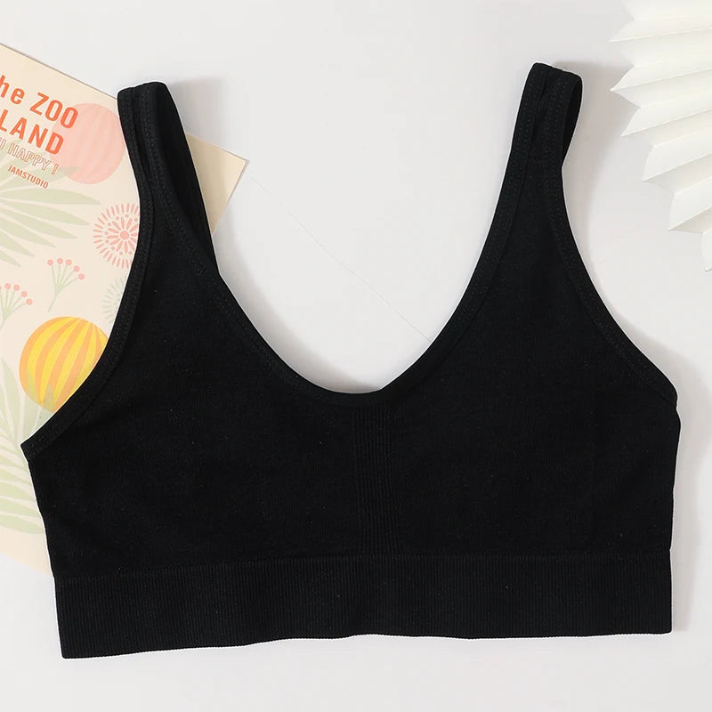 CowLost | product_id-seamless-wire-free-push-up-v-neck-sports-bra-crop-top-for-women |16