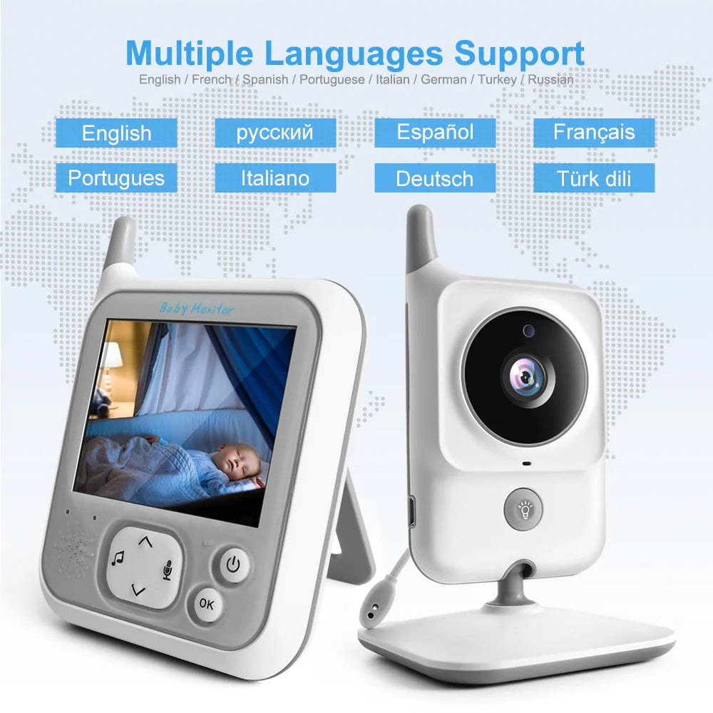 CowLost | 3-2-inch-lcd-video-baby-monitors-wireless-babysitter-two-way-audio-night-light-temperature-pet-baby-camera-nanny-music-vb607 |18