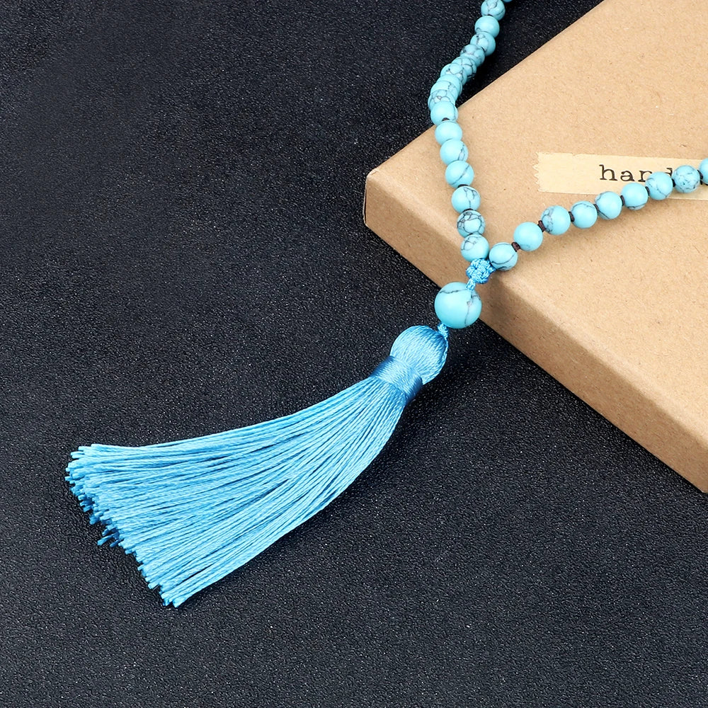 108 Beads Knotted Japamala Necklace