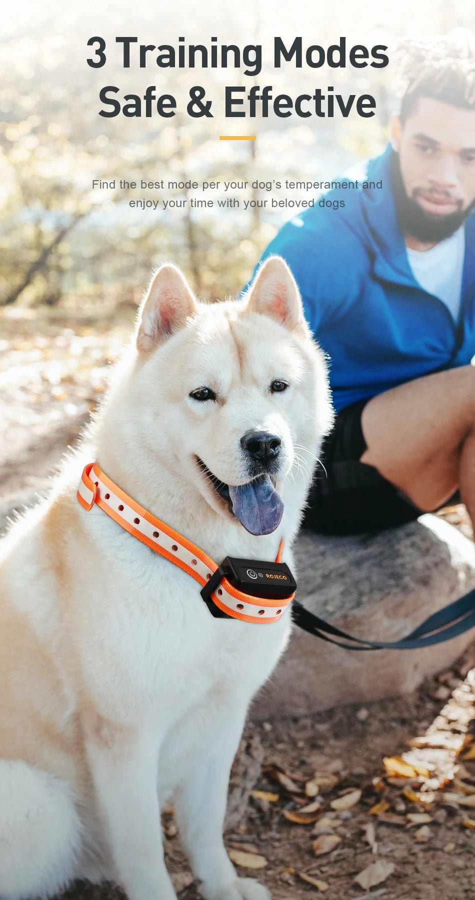 CowLost | dog-diapers-rojeco-1000m-waterproof-electric-dog-training-collar-with-remote-control |13