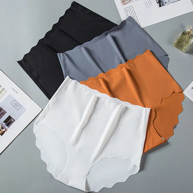 CowLost | product_id-6pcs-women-high-waist-seamless-ice-silk-briefs-m-xxl |6