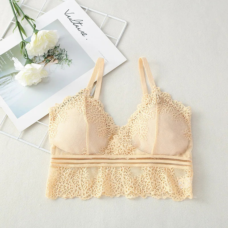 CowLost | product_id-lace-v-neck-bralette-crop-top-sexy-womens-lingerie-tank-bra |12