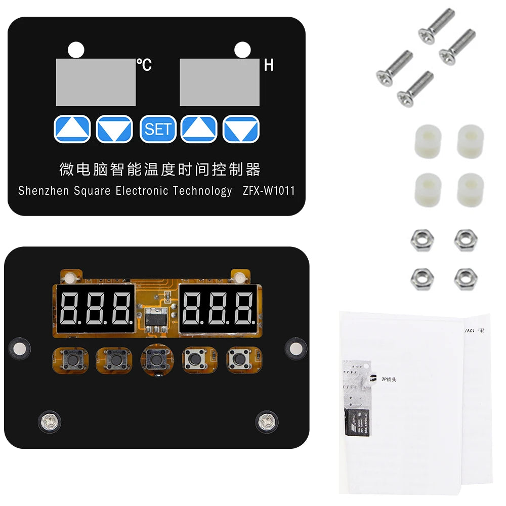 ZFX-W1011 Intelligent Microcomputer Temperature Controller Thermostat 12V 24V 220V Adjustable Electronic Timer