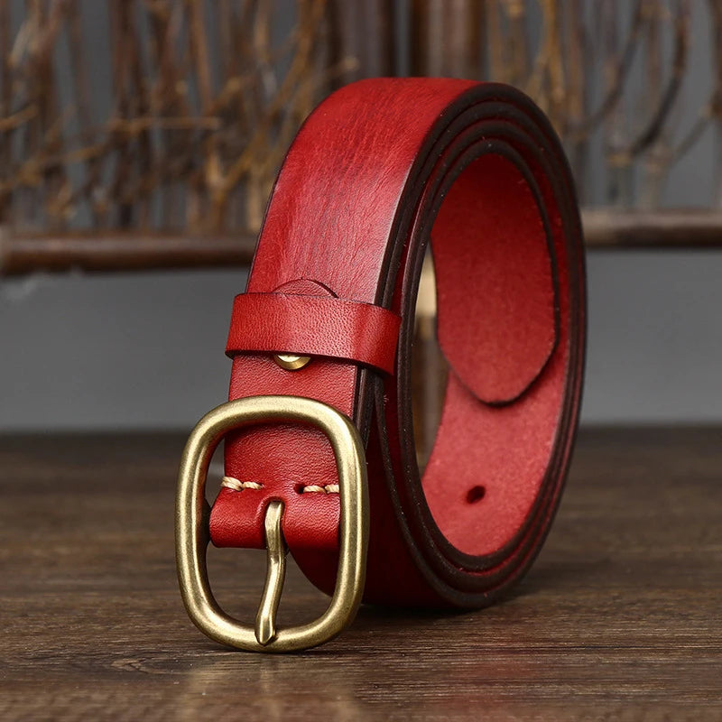 CowLost | 2-8cm-retro-female-real-thick-genuine-leather-belt |25