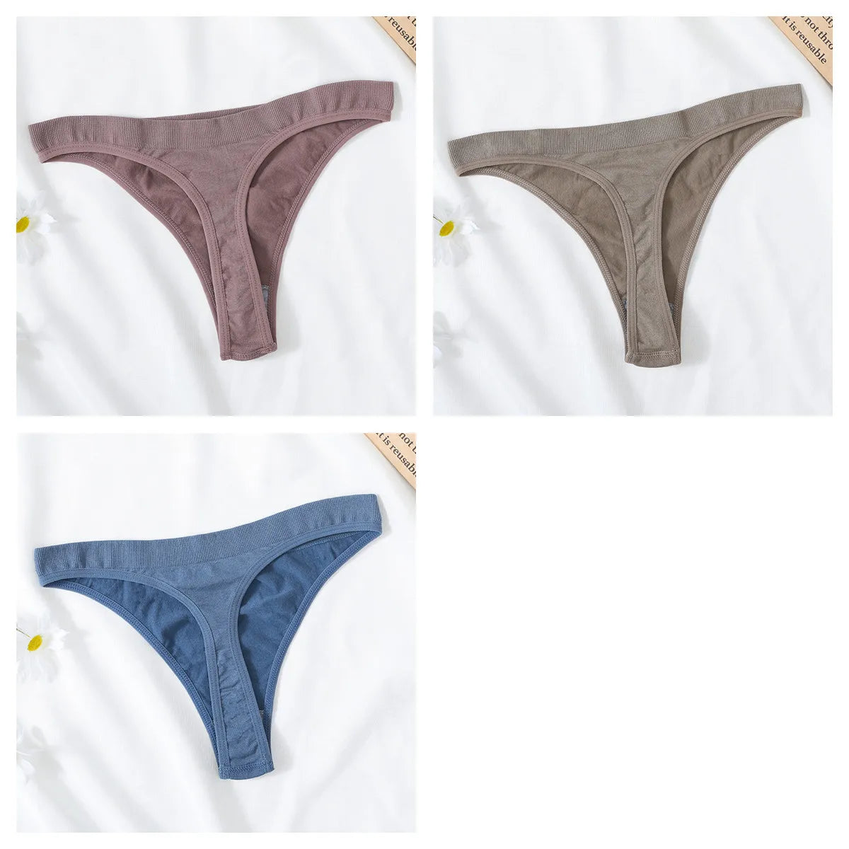 CowLost | product_id-3pcs-high-waist-seamless-brazilian-g-string-thongs-women-m-xl-t-back |21