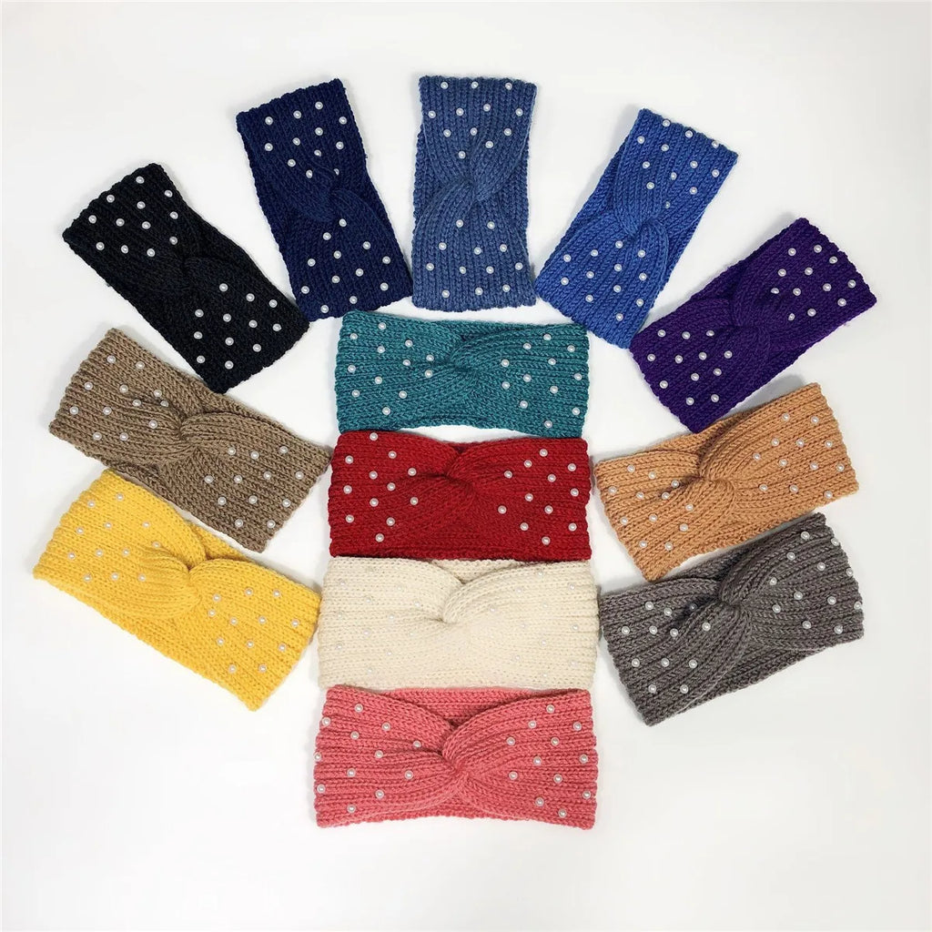 CowLost | pearl-knitted-cross-headbands-for-women |2