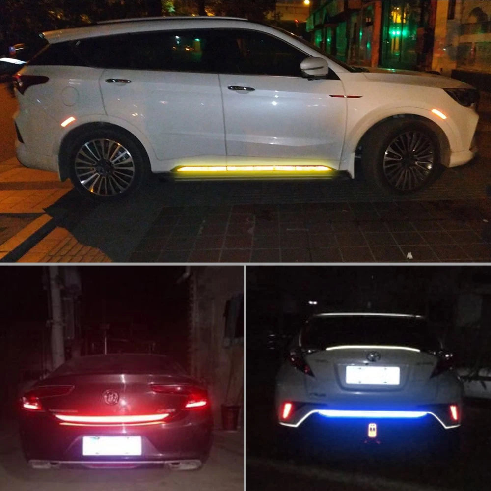 CowLost | 5pcs-set-car-reflectante-reflector-sticker-90-5-car-body-trunk-exterior-auto-accessories-reflex-exterior-warning-reflective-tape |9
