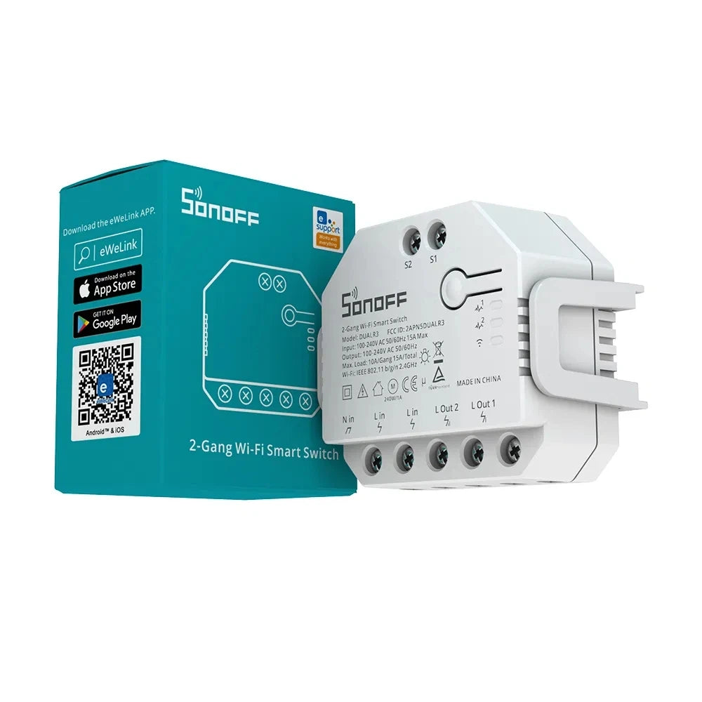 CowLost | sonoff-dual-r3-dual-relay-wifi-smart-switch-two-way-control |1