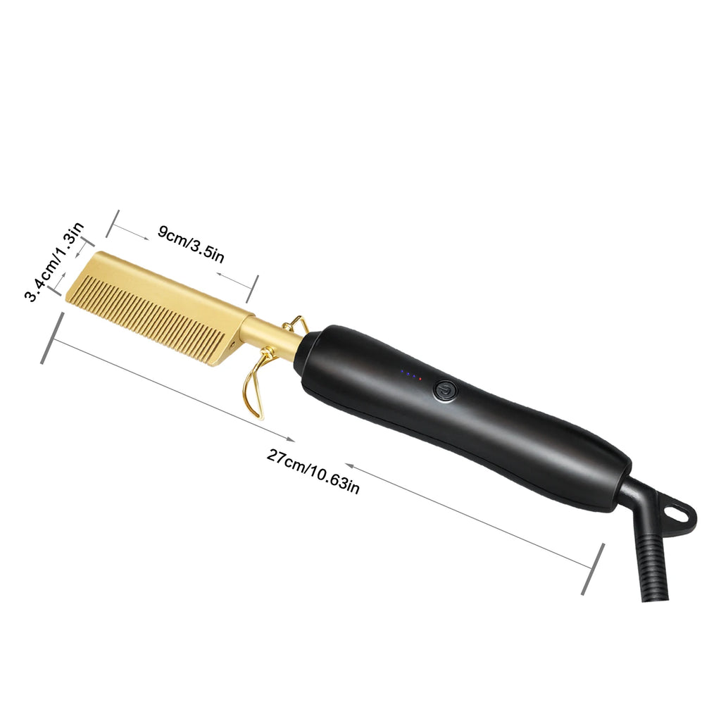 CowLost | tools-hair-iron-straightener-lcd-hot-comb-for-wet-dry-use |13
