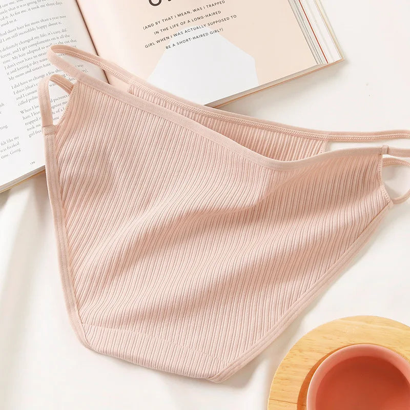 CowLost | product_id-women-s-cotton-low-waist-seamless-briefs-solid-color-hollow-out-panties-m-xl |2