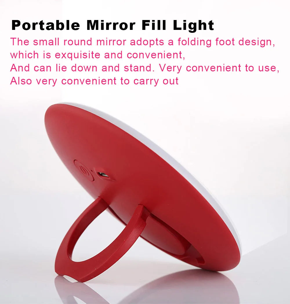 CowLost | mini-rechargeable-portable-lamp-led-makeup-mirror |10