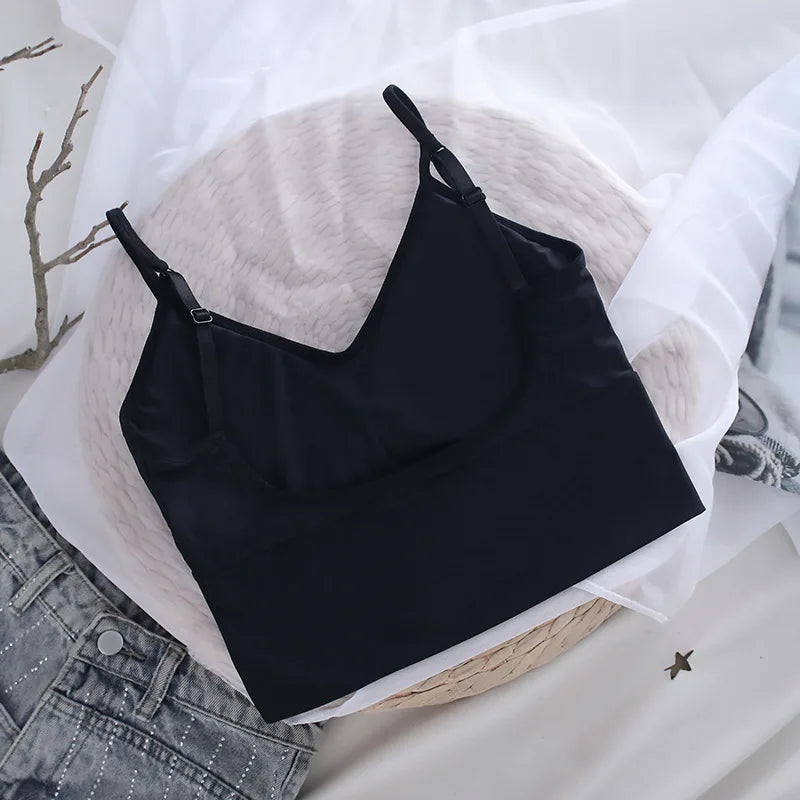 CowLost | product_id-seamless-women-s-low-back-bandeau-crop-top-bra-with-removable-pads |9