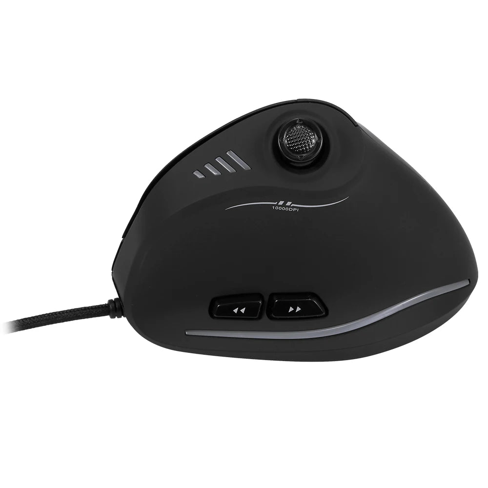 CowLost | zelotes-c-18-wired-gaming-mouse-11-programmable-buttons-10000dpi-laser-engine-rgb-light-belt-128kb-vertical-mouse-for-laptop-pc |3