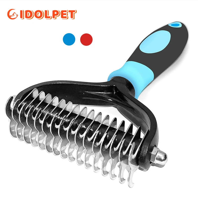 CowLost | tools-professional-2-sided-pet-deshedding-brush-and-dematting-comb |10