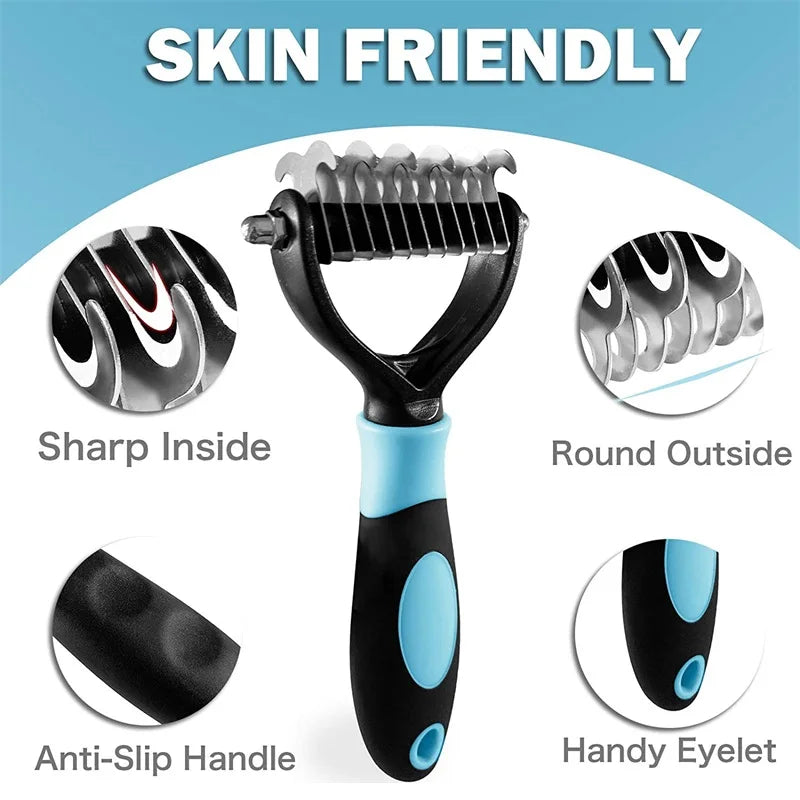 CowLost | tools-professional-2-sided-pet-deshedding-brush-and-dematting-comb |11