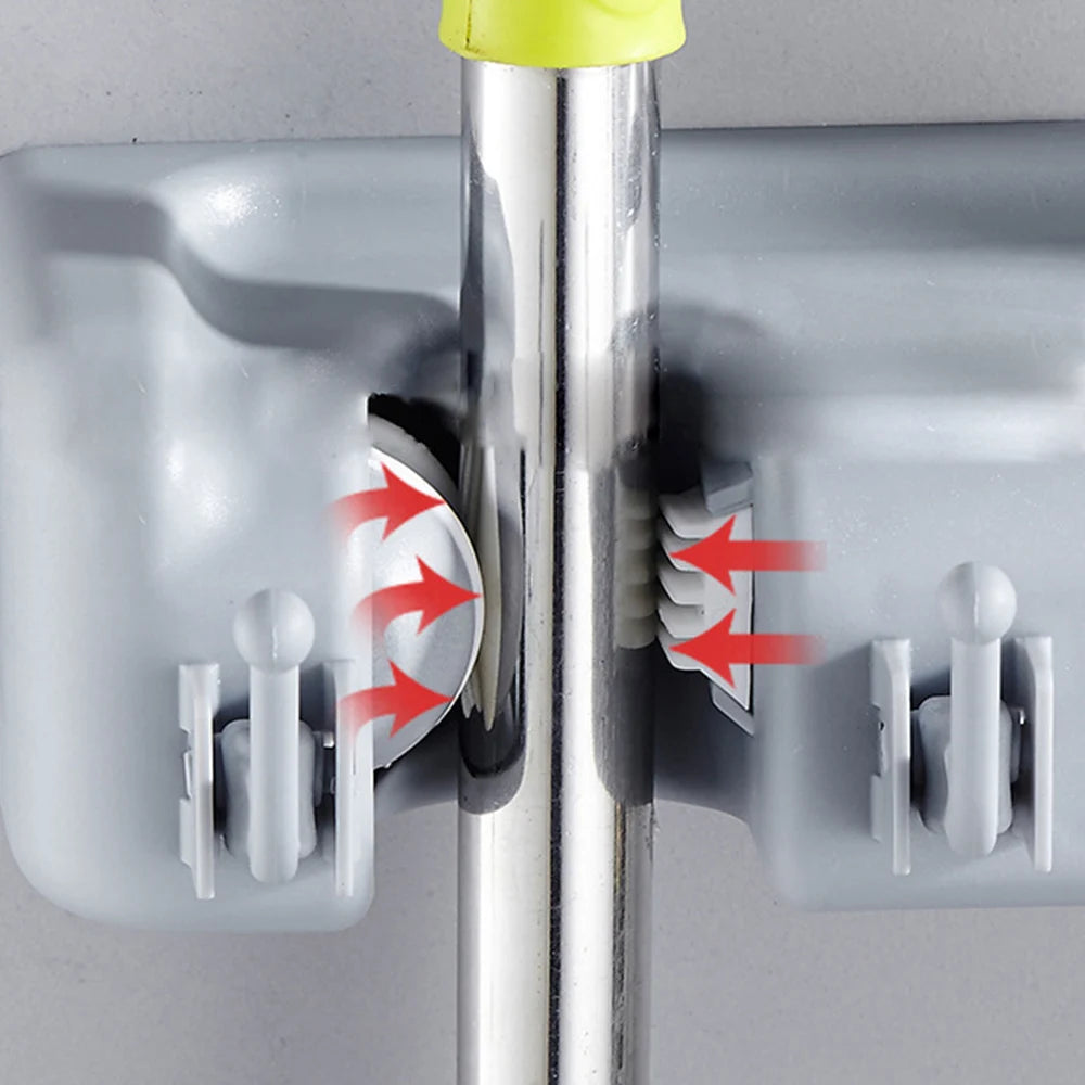 CowLost | product_id-wall-mounted-plastic-mop-holder-broom-hook-3-4-5-position-organizer-rack |12