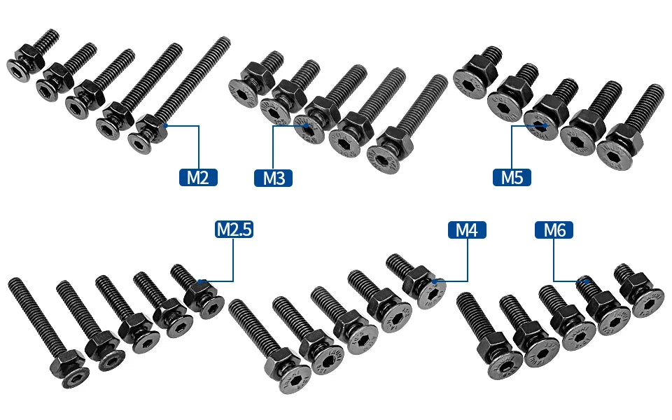 CowLost | nindejin-hex-hexagon-socket-countersunk-head-screw-kit |7