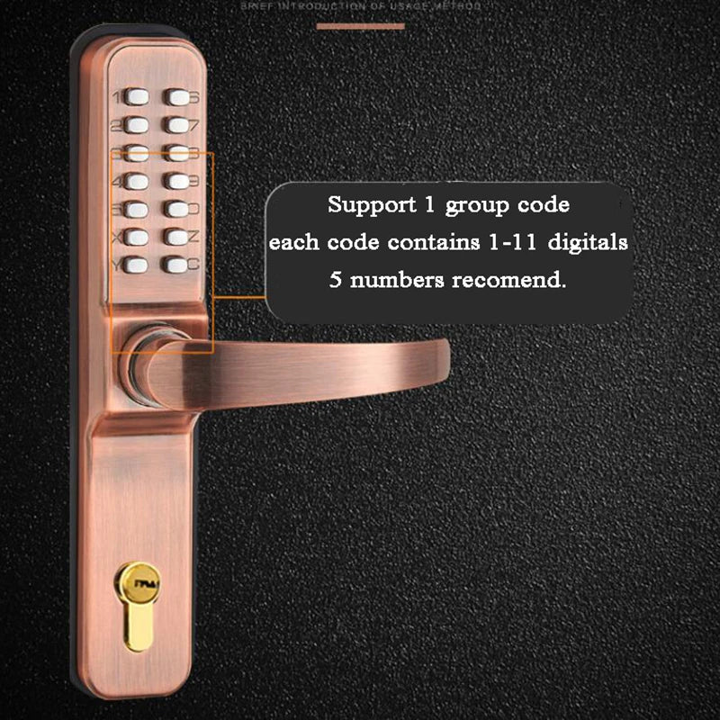 CowLost | locks-keys-product_id-villa-mechanical-combination-code-lock-keyless-smart-gate-handle-lock |5