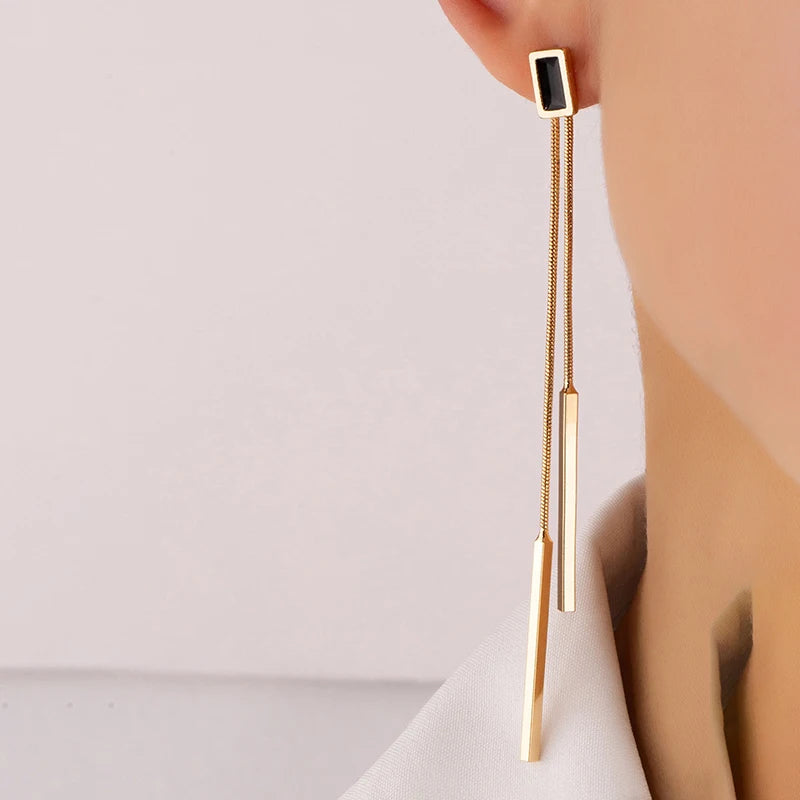 CowLost | vintage-long-tassel-geometric-square-drop-earrings-for-women |11
