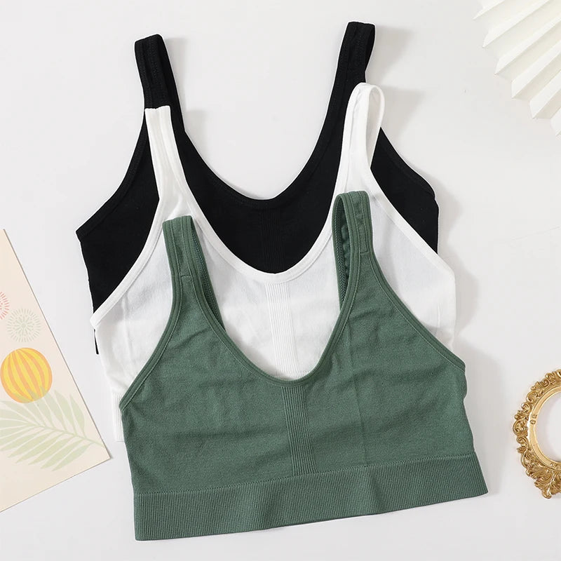 CowLost | product_id-seamless-wire-free-push-up-v-neck-sports-bra-crop-top-for-women |6