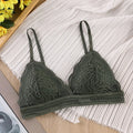 CowLost | product_id-women-s-lace-v-neck-triangle-cup-bralette-with-adjustable-padded-straps-solid-color |7