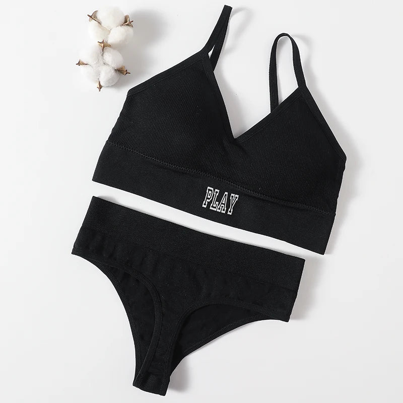 CowLost | product_id-women-seamless-wireless-sports-bra-high-rise-thong-set-comfortable-lingerie |17