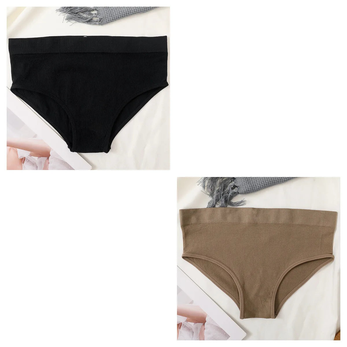 CowLost | product_id-2pcs-womens-high-waist-seamless-tummy-control-briefs-set |22