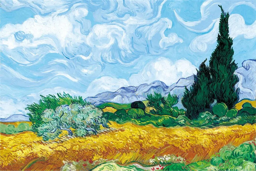 CowLost | harvest-at-la-crau-by-van-gogh-landscape-oil-painting-reproductions-on-canvas |31