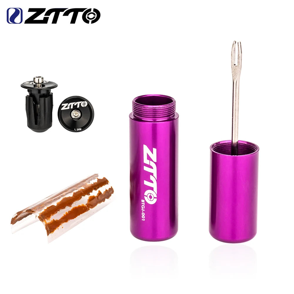CowLost | ztto-bicycle-tubeless-tire-fast-repair-kit-for-mtb-and-road-bike-tires-bar-end-hidden-tool-components-integrated-chain-cutter |8