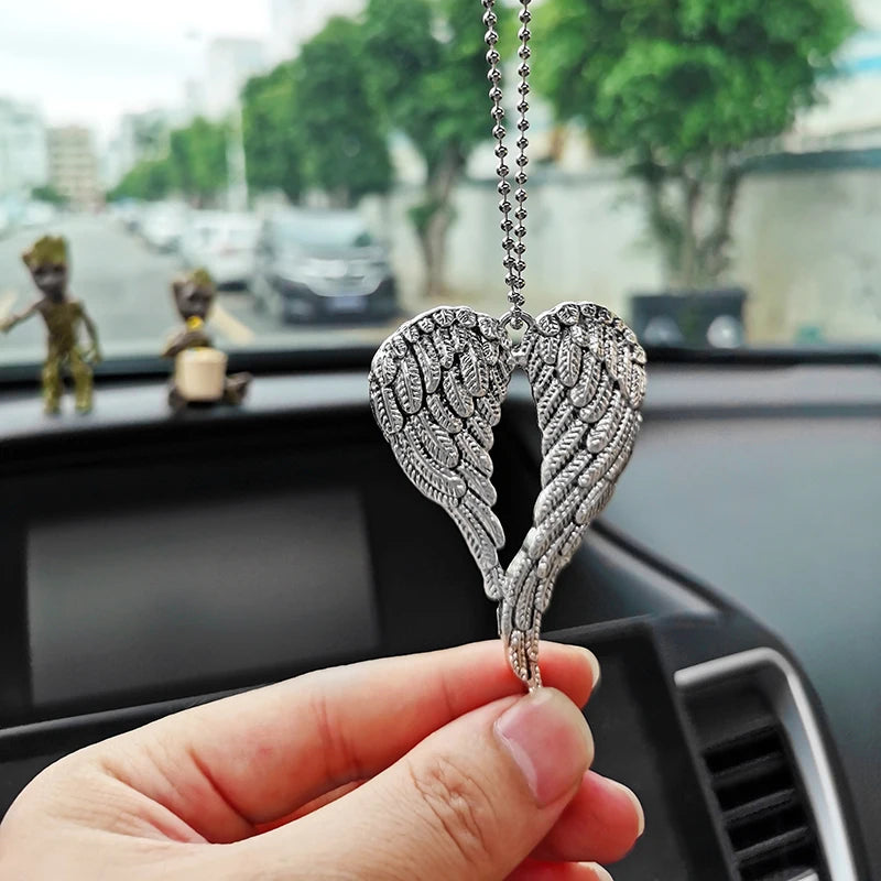 CowLost | decor-product_id-antique-silver-angel-wings-rearview-mirror-car-pendant-decoration |3