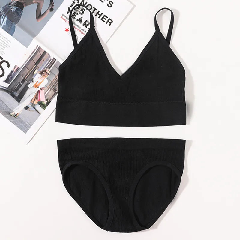CowLost | product_id-women-seamless-u-back-bra-low-rise-brief-set-no-pads-fitness-crop-top-lingerie |28