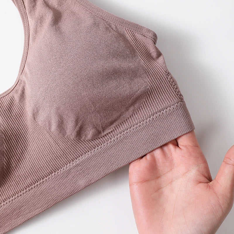CowLost | product_id-seamless-deep-v-soft-breathable-womens-sports-bandeau-bra |18