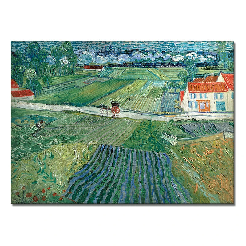 CowLost | harvest-at-la-crau-by-van-gogh-landscape-oil-painting-reproductions-on-canvas |26