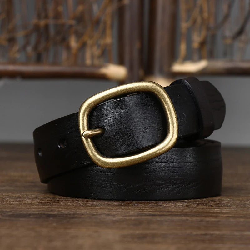 CowLost | 2-8cm-retro-female-real-thick-genuine-leather-belt |2